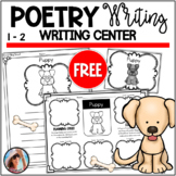 Sensory Poem Writing Center – Free First Grade Poetry