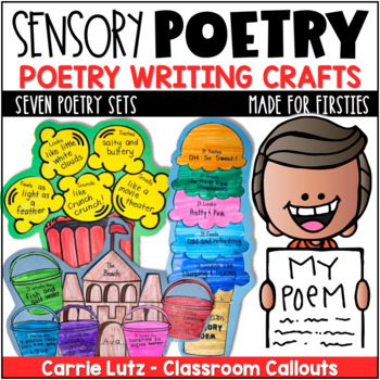 Preview of Sensory Poem Writing | Poetry Writing Crafts