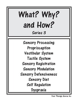 Preview of Sensory Processing Handouts - Series 3 What, Why, How?