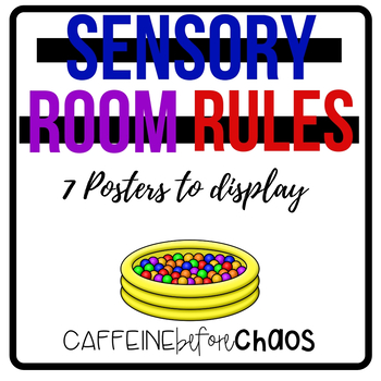 Sensory Bin / Sensory Table Rules Poster - Two Versions by Klooster's  Kinders