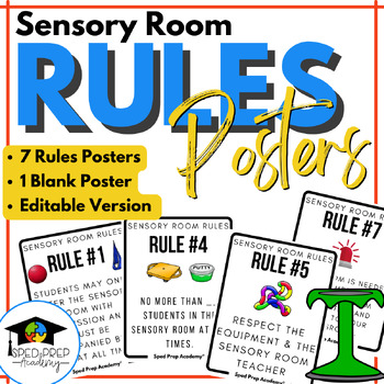 Preview of Sensory Room Rules Posters
