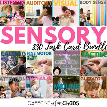 Preview of Sensory Room Task Card Bundle - Special Education
