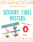 Sensory Table Posters Expectations Routines