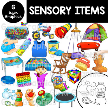 Preview of Sensory Tools Clipart