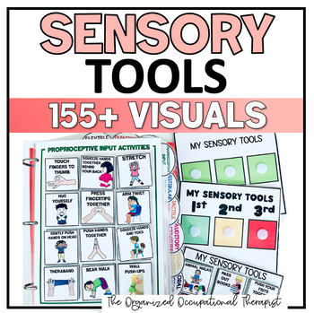 Preview of Sensory Tools Binder Visual Support Cards - Sensory Diet