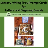 Sensory Tray Writing Prompts: Letters and Beginning Sounds