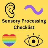 Sensory processing checklist - occupational therapy