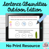 Absurdities In Sentences Activity No Print Speech Therapy 