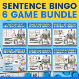 Sentence Bingo for Spanish class BUNDLE 6 games for Novice