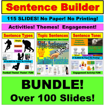 Preview of Sentence Variety BUNDLE (Google Slides, PowerPoint)