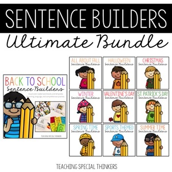 Preview of Sentence Builders Bundle: Writing, Language, & Comprehension Practice