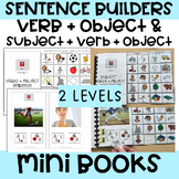 Sentence Builders Mini Books- Subject + Verb + Object Phra