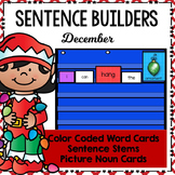 Sentence Builders Pocket Chart Center (December)