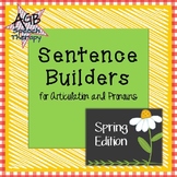 Sentence Builders for Articulation & Pronouns - Spring Edition