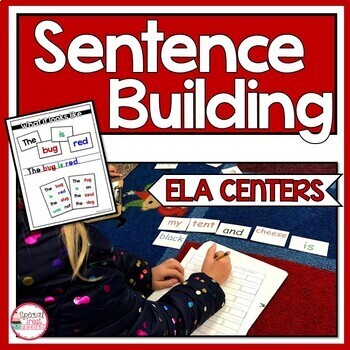 Preview of Sentence Building Activities Literacy Centers