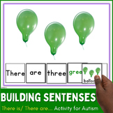 Sentence Building Activity THERE IS, THERE ARE... Speech T