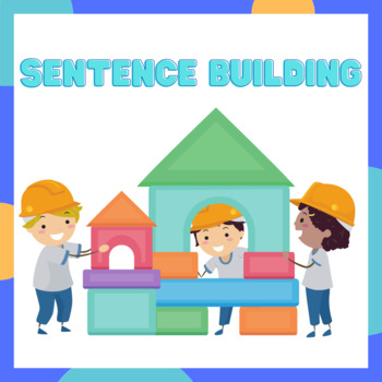 Preview of Sentence Building Activity for Speech Therapy and Autism - Boom Cards