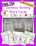 Writing: Sentence Building Cards (English)