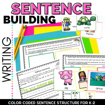 Preview of Sentence Writing | Sentence Building | Sentence Structure Picture Supported