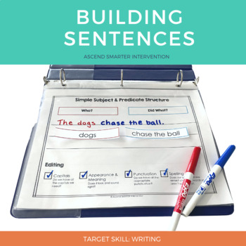 Preview of Sentence Building & Editing - Simple Structure