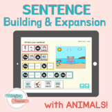 Sentence Building & Expansion (with sentence strips) BOOM Cards