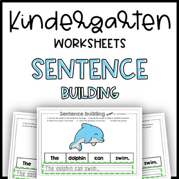 Preview of Sentence Building Fun Word Work for Distance Learning/Homeschool
