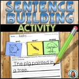 Sentence Building Activity Kindergarten | First Grade | Wr