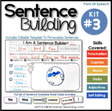 Sentence Building 3 - Practice Writing Parts of Speech Sen