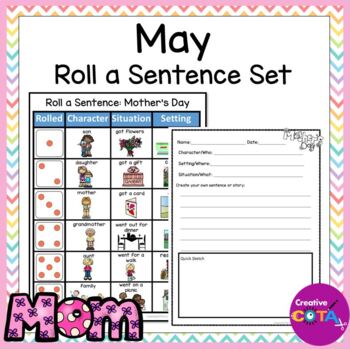 Preview of Occupational Therapy May Roll a Sentence or Story Starter Writing Activities
