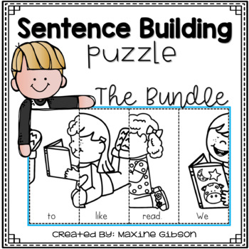 On the Farm: Puzzle and Sentence Building File Folder by speech2teach
