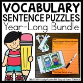 Sentence Building Puzzles YEAR LONG BUNDLE