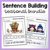 Sentence Building Worksheets Seasonal Bundle