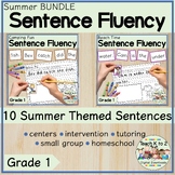 Sentence Building Summer Scrambled Sentences BUNDLE  First