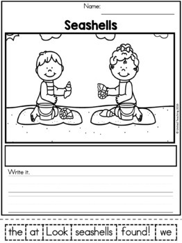 Sentence Building Summer Worksheets by United Teaching | TpT