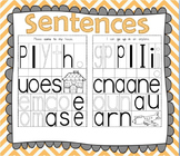 Sentence Building - Turn letters into words then sentences...