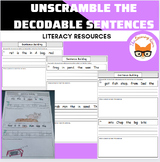 Sentence Building- Unscramble the Decodable Sentences