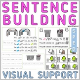 Sentence Building Visual Support Task Cards Center
