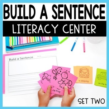 Preview of Sentence Building Writing Center for Kindergarten or First Grade