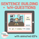 Sentence Building (with Animated GIFs) - BOOM Cards™