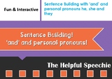 Sentence Building with Coordinating conjunction 'and' and 