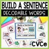 Sentence Building with Decodable Words Writing Center - CV
