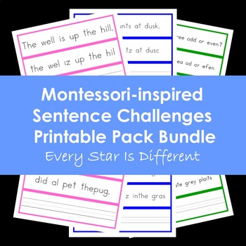 Preview of Sentence Challenges Bundle