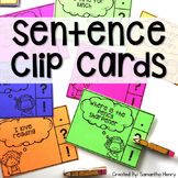 Sentence Clip Cards