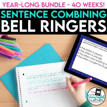 Preview of Sentence Combining Bell-Ringers: Writing Exercises for the Entire Year
