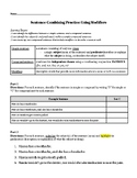 Sentence-Combining Practice: Using Modifiers