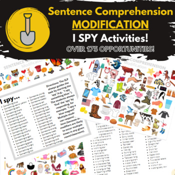 Preview of Sentence Comprehension - Modification [CELF] I SPY (2 activities)