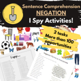 Sentence Comprehension - Negation [CELF] I Spy (2 Activities!)