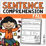 Sentence Reading Comprehension - Read and Write | FALL