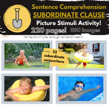 Preview of Sentence Comprehension - Subordinate Clause [CELF] Picture Stimuli Activity!