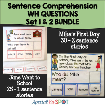 Preview of Sentence Comprehension:WH Questions BUNDLE